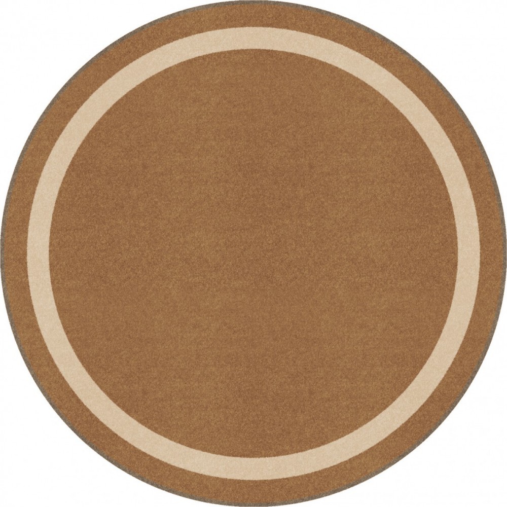 Portrait 13'2" Round area rug in color Mocha