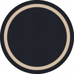 Portrait 13'2" Round area rug in color Onyx
