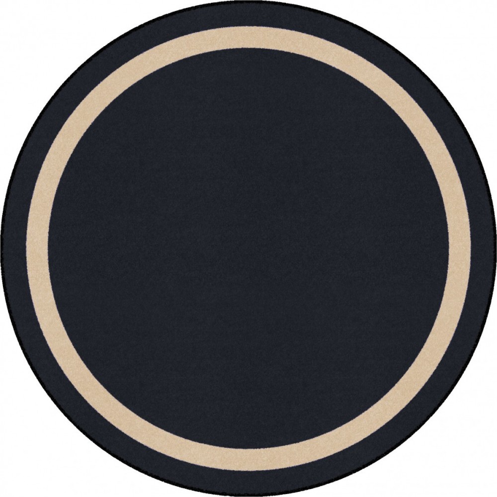 Portrait 13'2" Round area rug in color Onyx