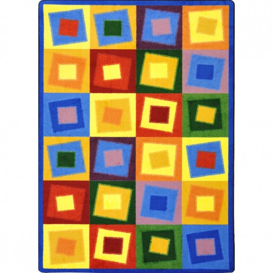 Off Balance 3'10" x 5'4" area rug in color Brights