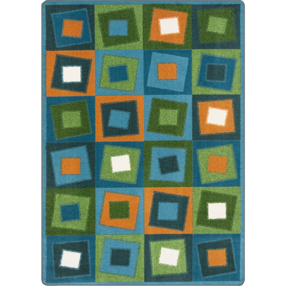 Off Balance 5'4" x 7'8" area rug in color Citrus