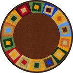 Off Balance 7'7" Round area rug in color Neutrals