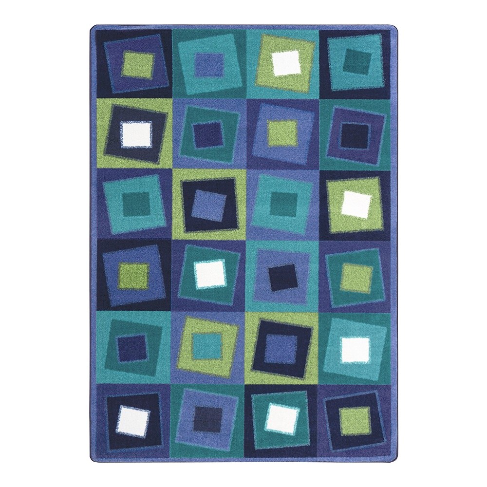 Off Balance 10'9" x 13'2" area rug in color Violet