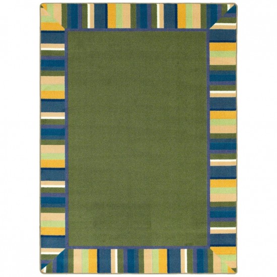 Clean Green 7'8" x 10'9" area rug in color Bold