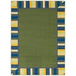 Clean Green 10'9" x 13'2" area rug in color Bold