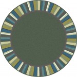 Clean Green 13'2" Round area rug in color Soft