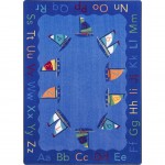 Smooth Sailing 5'4" x 7'8" area rug in color Multi