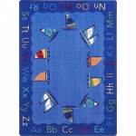 Smooth Sailing 10'9" x 13'2" area rug in color Multi