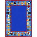 Children of Many Cultures 5'4" x 7'8" area rug in color Multi