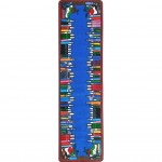 Read & Learn 2'1" x 7'8" Runner area rug in color Multi