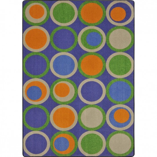 Circle Back 7'8" x 10'9" area rug in color Violet