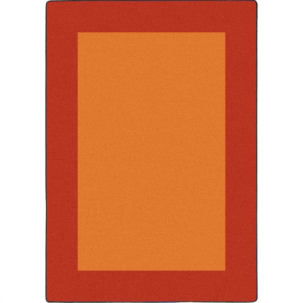 All Around 5'4" x 7'8" area rug in color Orange