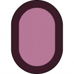 All Around 5'4" x 7'8" Oval area rug in color Purple