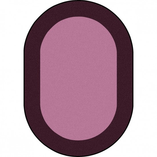 All Around 5'4" x 7'8" Oval area rug in color Purple