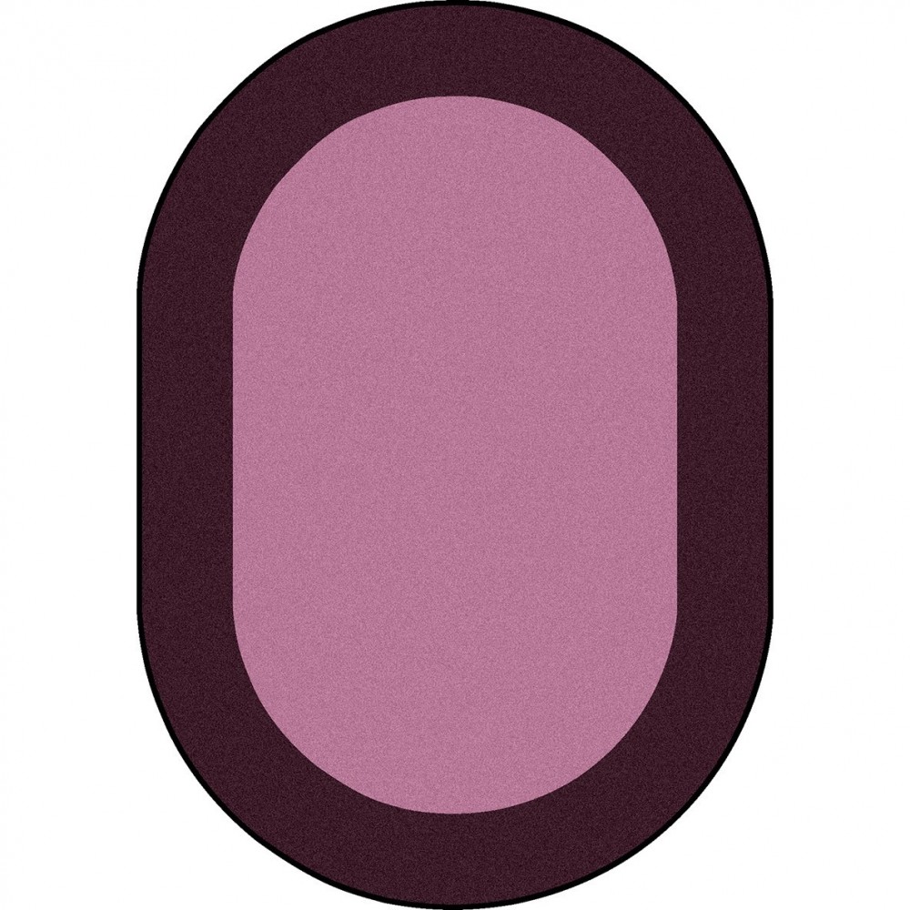 All Around 5'4" x 7'8" Oval area rug in color Purple