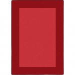 All Around 7'8" x 10'9" area rug in color Red
