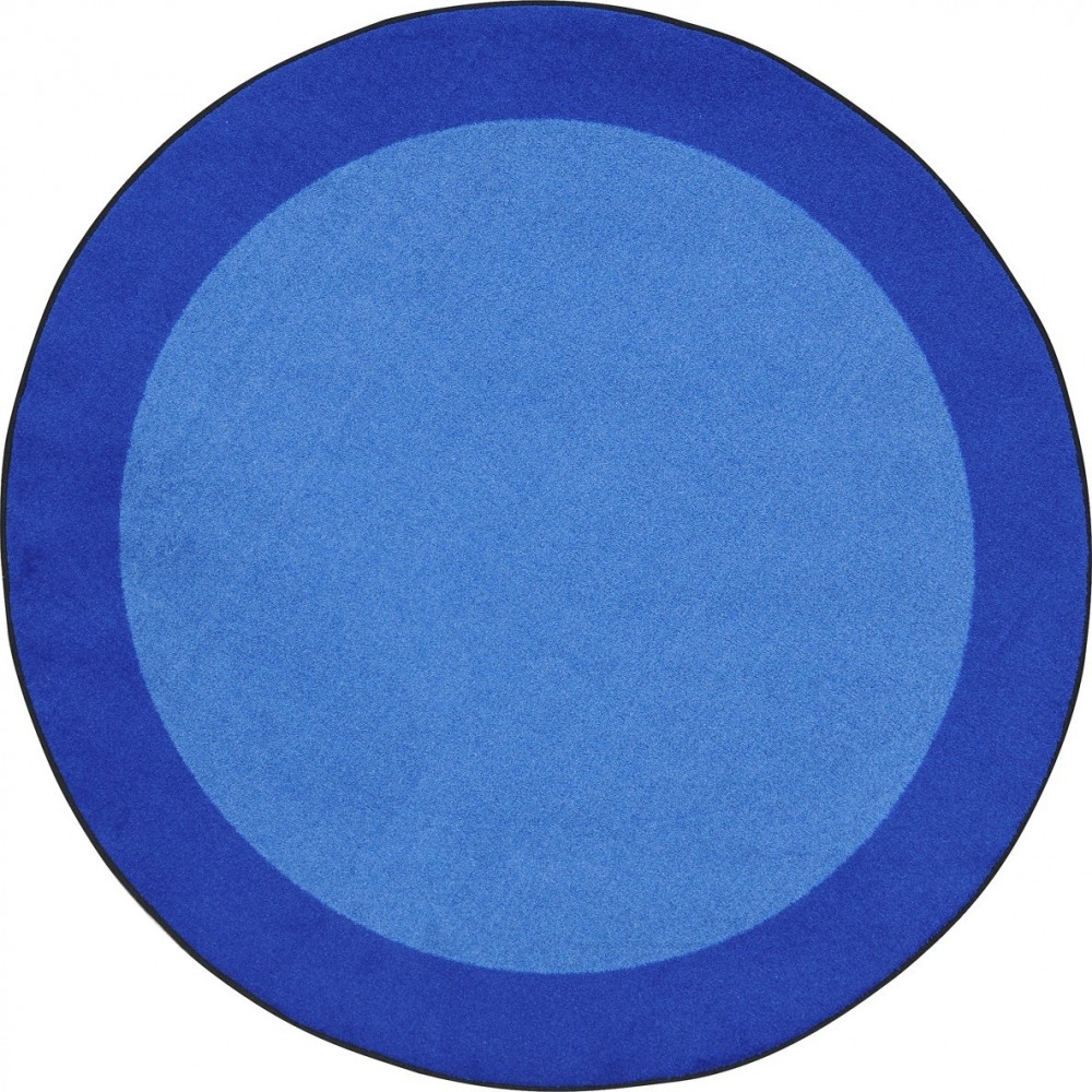 All Around 7'7" Round area rug in color Blue