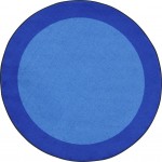 All Around 5'4" Round area rug in color Blue