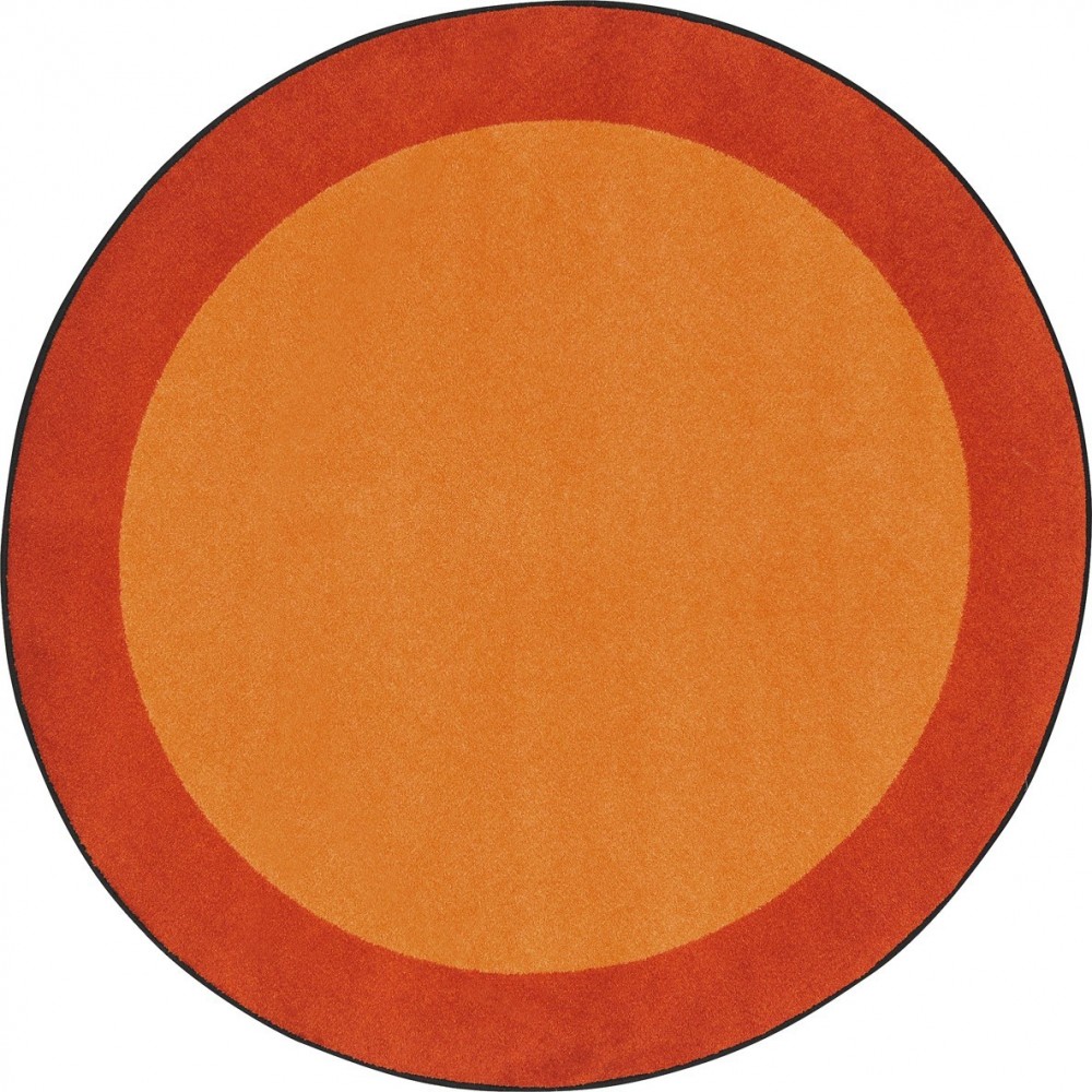 All Around 5'4" Round area rug in color Orange All Around 5'4" Round area rug in color Orange