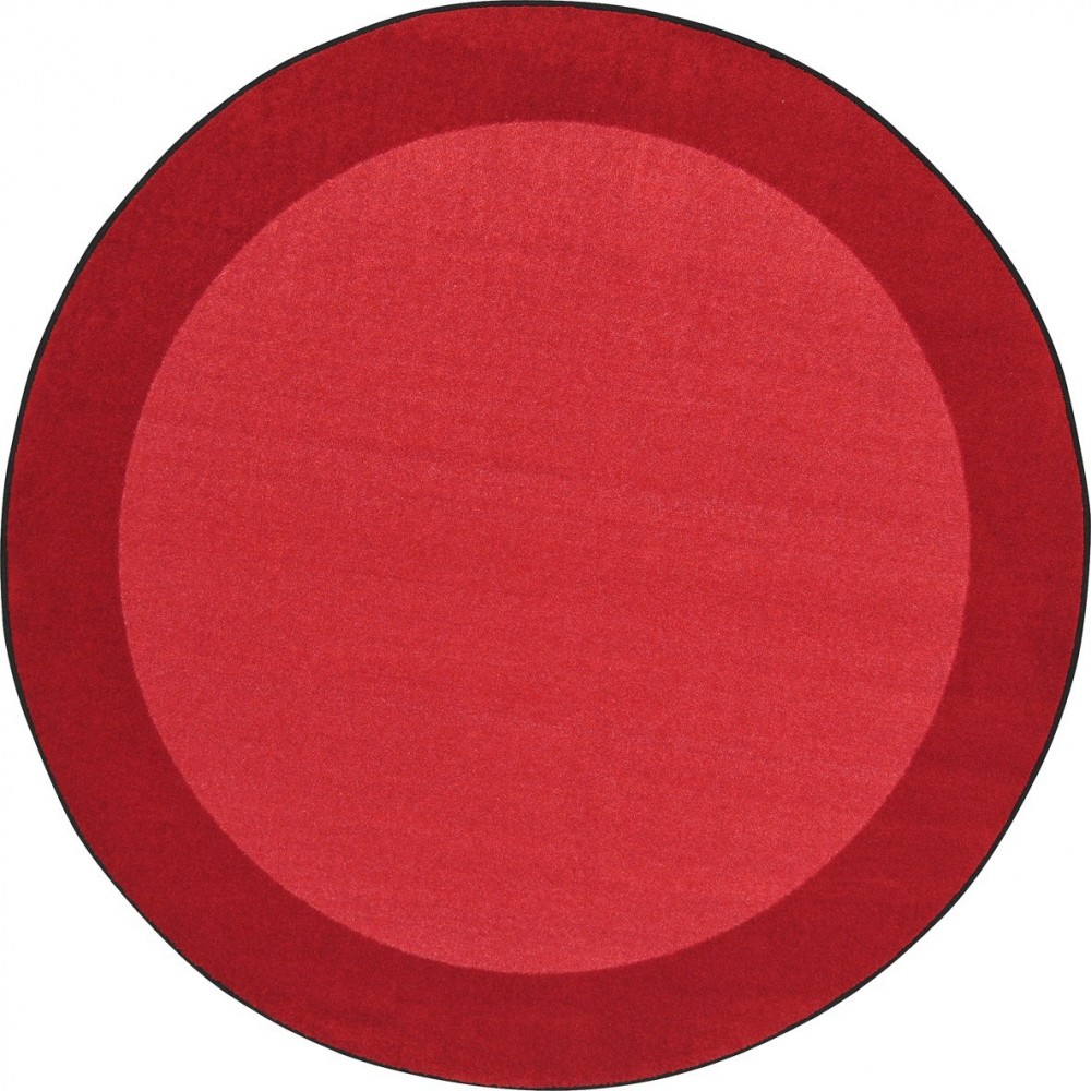 All Around 13'2" Round area rug in color Red All Around 13'2" Round area rug in color Red