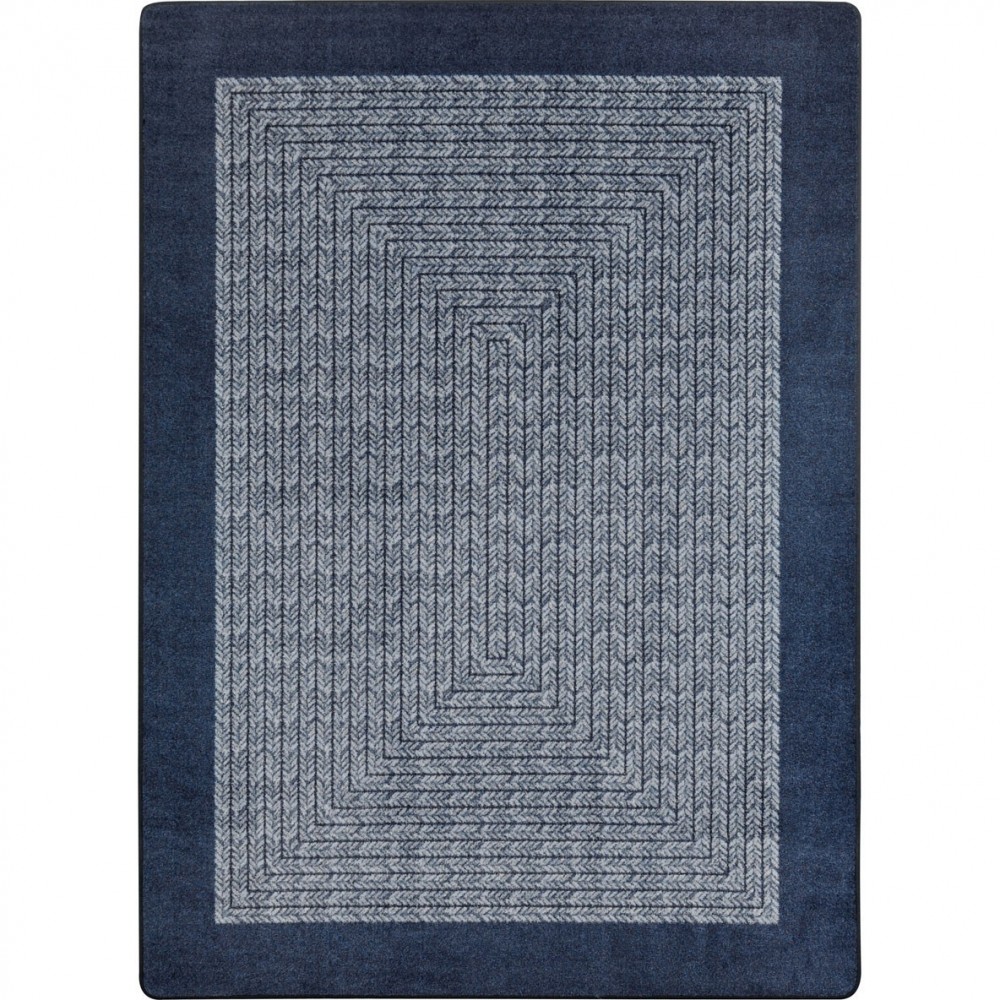 Like Home 3'10" x 5'4" area rug in color Navy