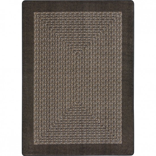 Like Home 3'10" x 5'4" area rug in color Chocolate