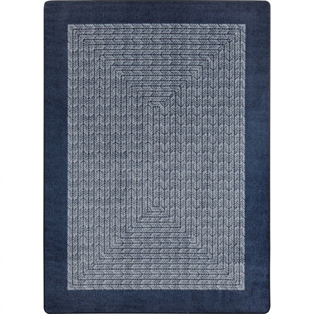 Like Home 7'8" x 10'9" area rug in color Navy