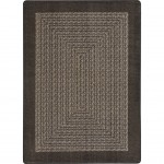 Like Home 7'8" x 10'9" area rug in color Chocolate