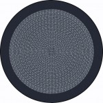 Like Home 7'7" Round area rug in color Navy