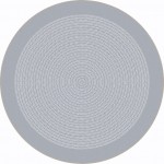 Like Home 7'7" Round area rug in color Silver