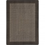 Like Home 10'9" x 13'2" area rug in color Chocolate