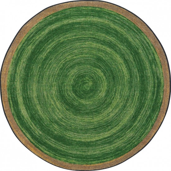 Feeling Natural 7'7" Round area rug in color Pine