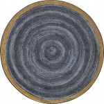 Feeling Natural 13'2" Round area rug in color Slate