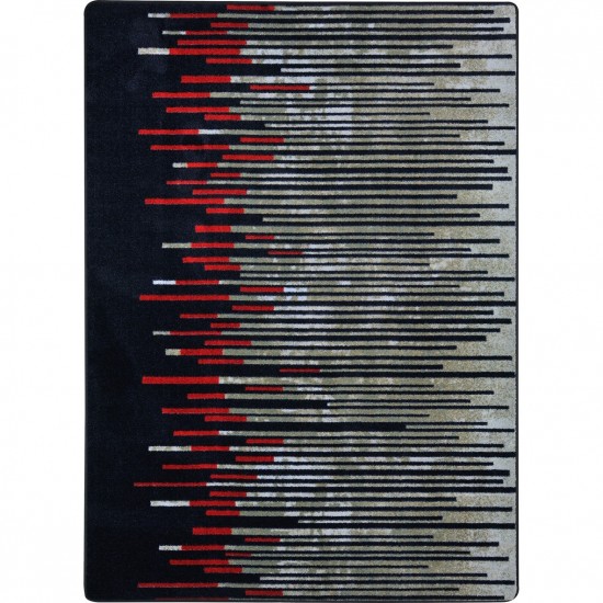 Nightlife 3'10" x 5'4" area rug in color Garnet