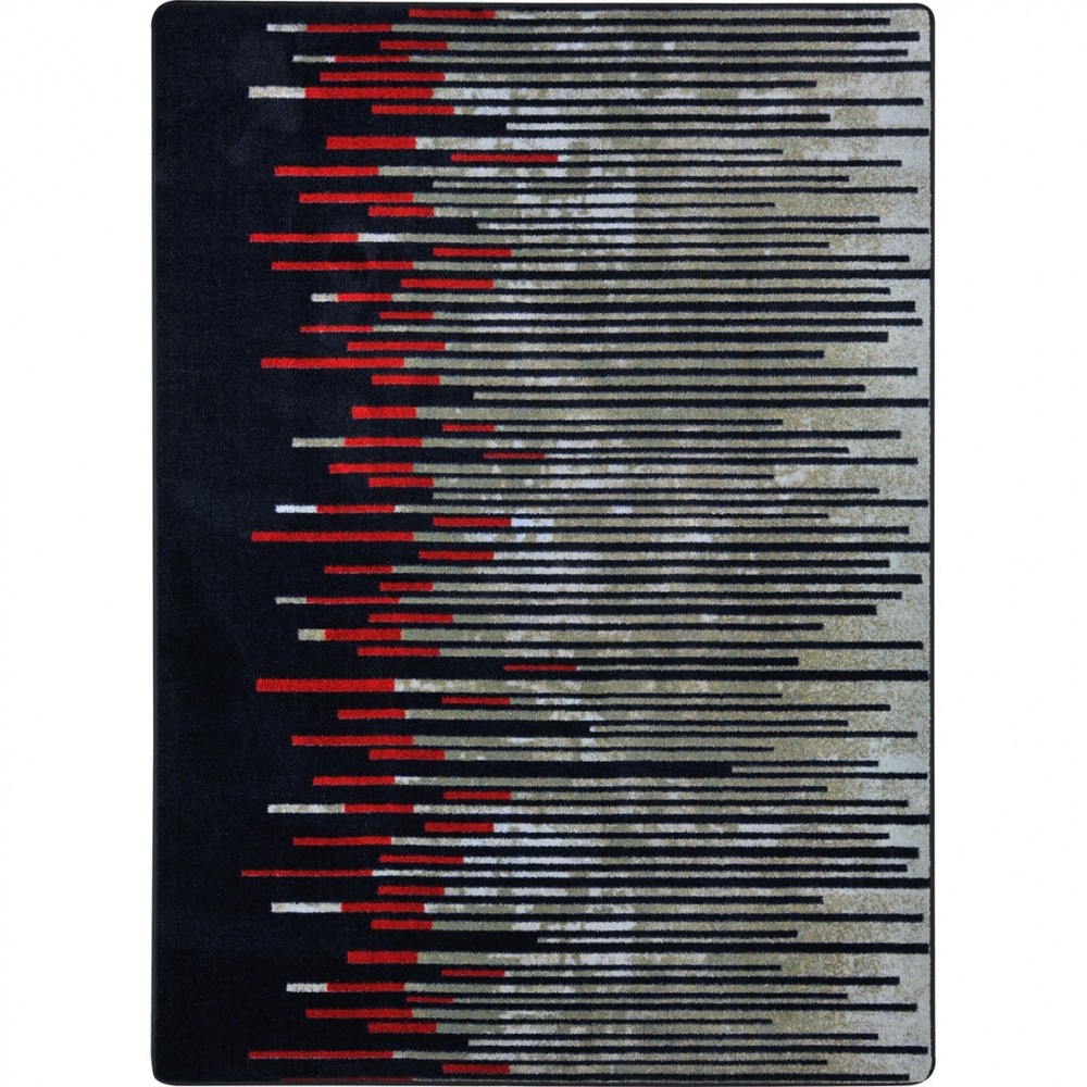 Nightlife 3'10" x 5'4" area rug in color Garnet