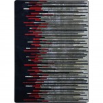 Nightlife 5'4" x 7'8" area rug in color Garnet