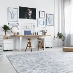 New Bloom 5'4" x 7'8" area rug in color Sterling