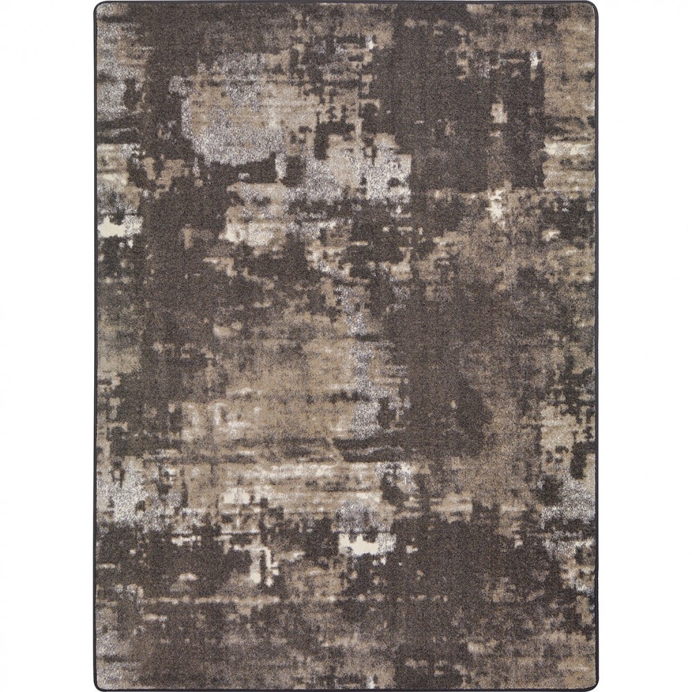 A La Mode 3'10" x 5'4" area rug in color Chocolate