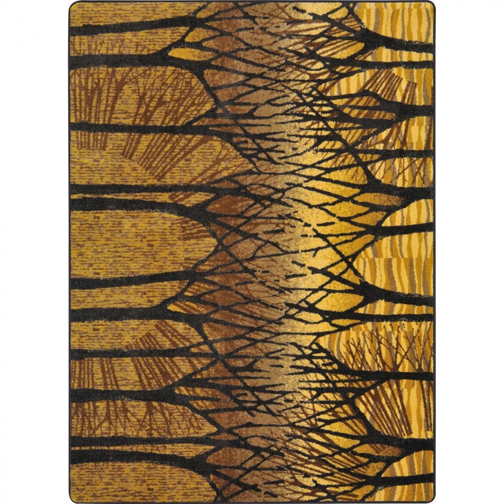 Woodland Way 5'4" x 7'8" area rug in color Goldenrod