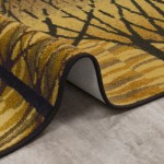 Woodland Way 5'4" x 7'8" area rug in color Goldenrod
