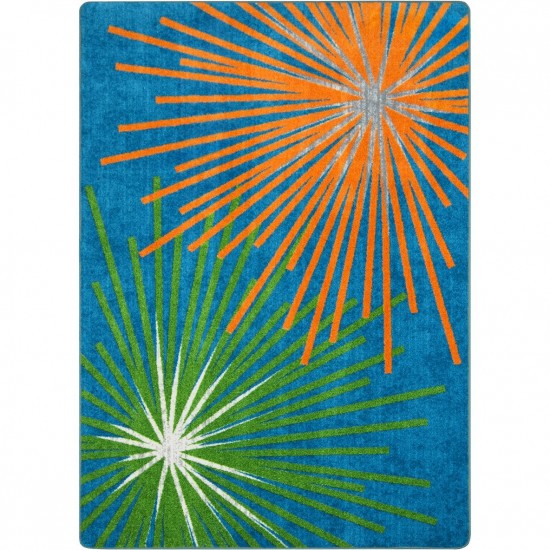 Sputnik 3'10" x 5'4" area rug in color Citrus