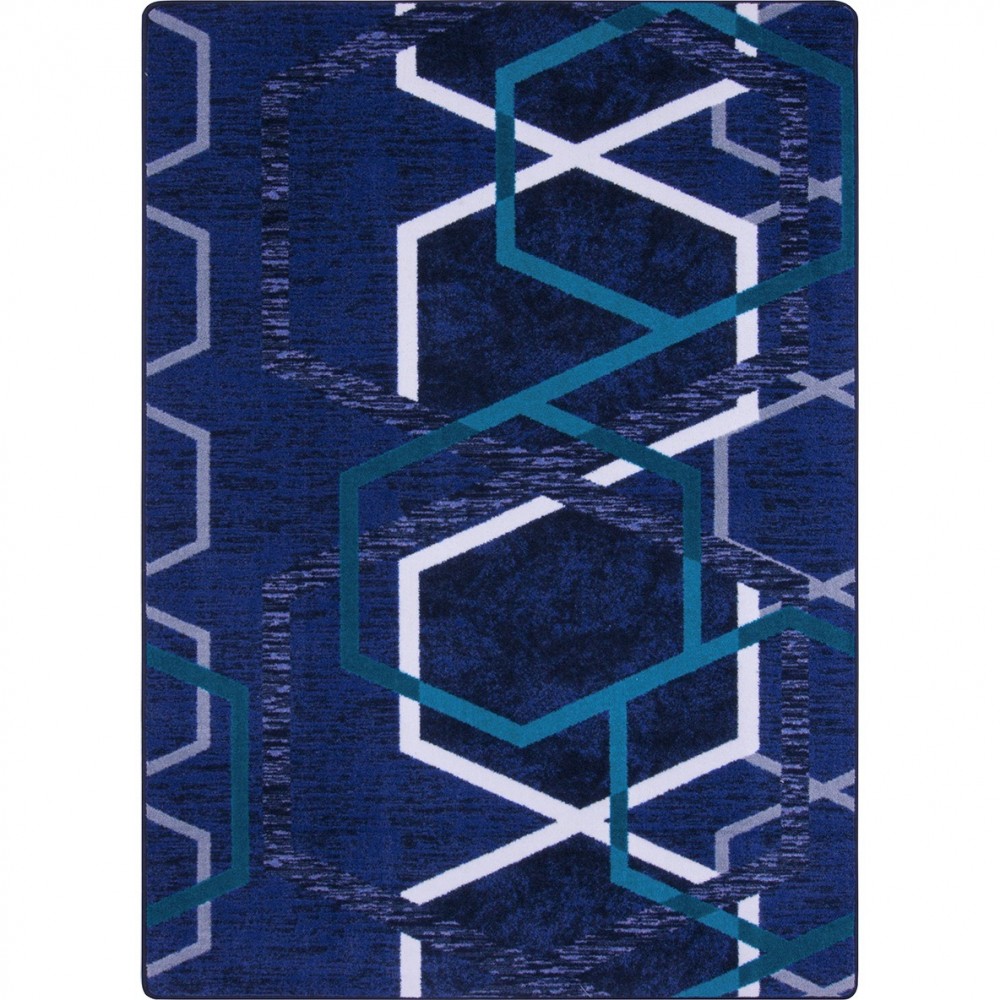 Double Helix 3'10" x 5'4" area rug in color Violet