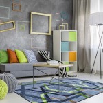 Double Helix 5'4" x 7'8" area rug in color Citrus