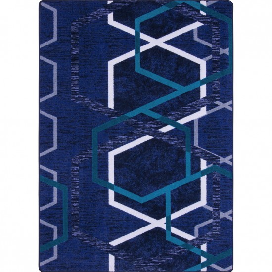 Double Helix 5'4" x 7'8" area rug in color Violet