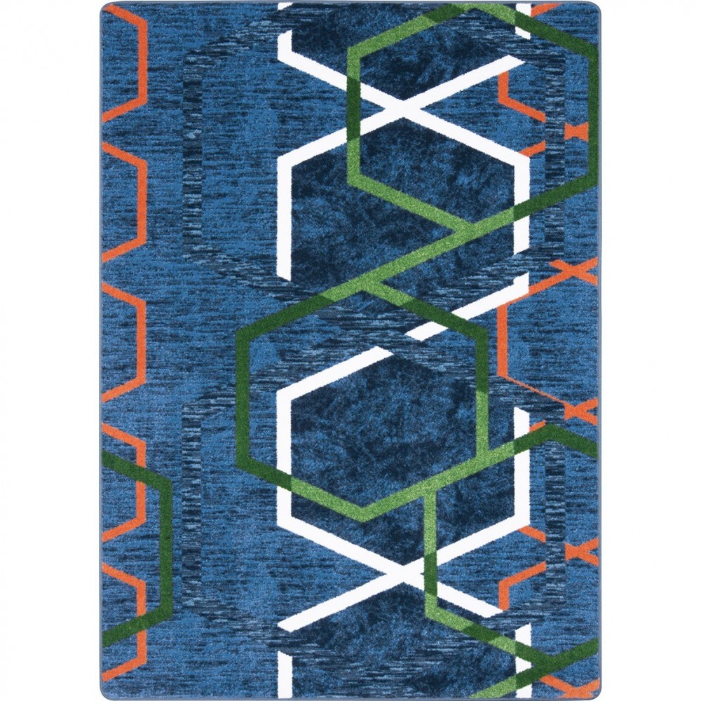 Double Helix 7'8" x 10'9" area rug in color Citrus