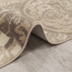 Royal Mosaic 10'9" x 13'2" area rug in color French Cream