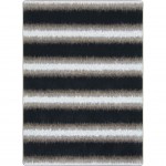 Tuned Out 3'10" x 5'4" area rug in color Onyx