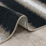 Tuned Out 3'10" x 5'4" area rug in color Onyx