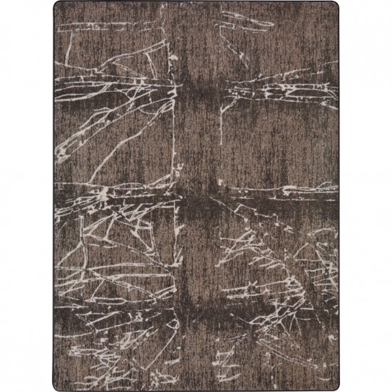 Fractured 10'9" x 13'2" area rug in color Umber