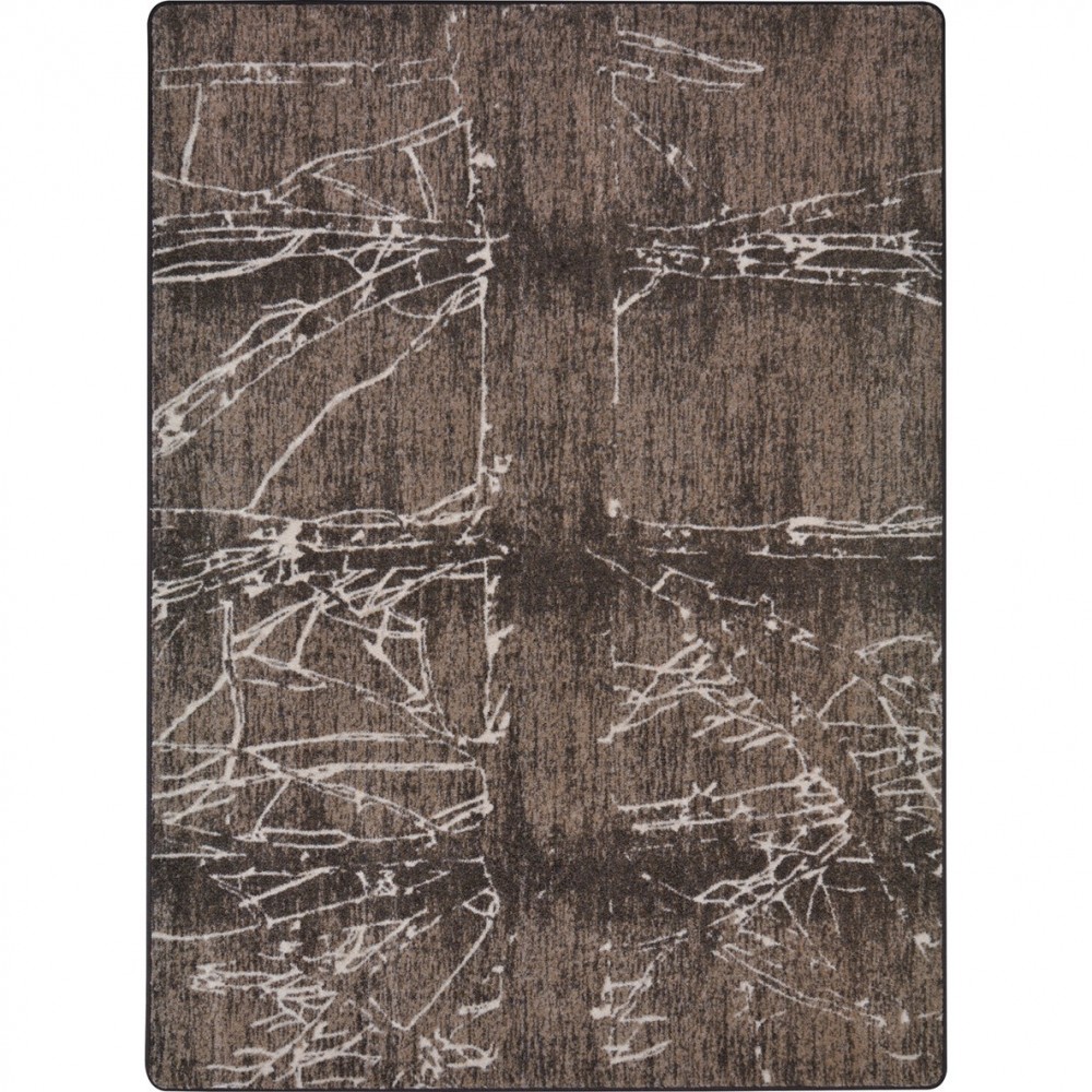 Fractured 10'9" x 13'2" area rug in color Umber